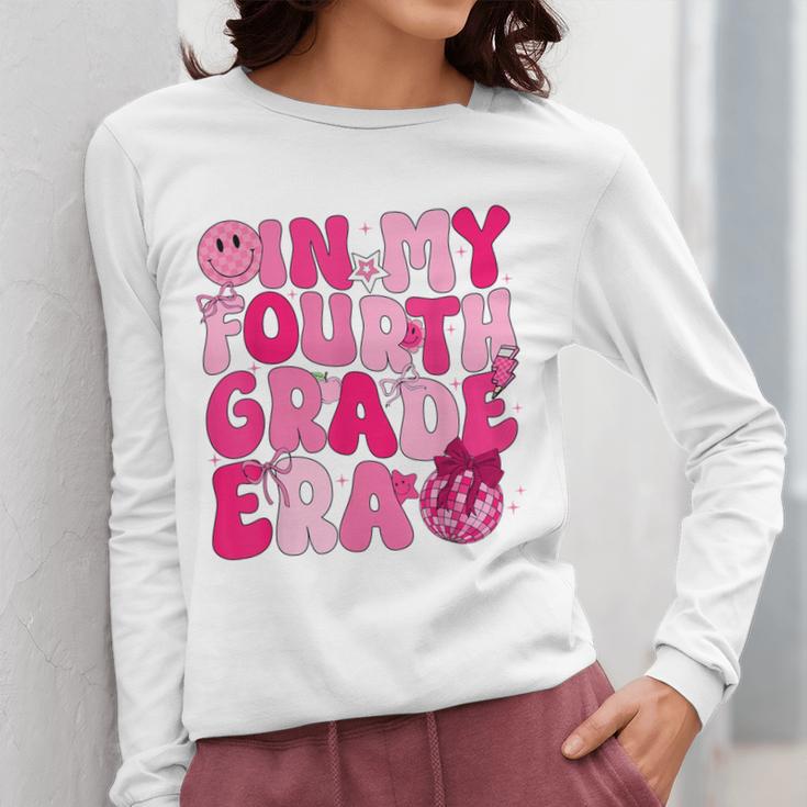 Pink Fourth Grade Era 4th Back To School Grade Teacher Women Long Sleeve T-Shirt, 4th Grade Teacher Gifts, funny design
