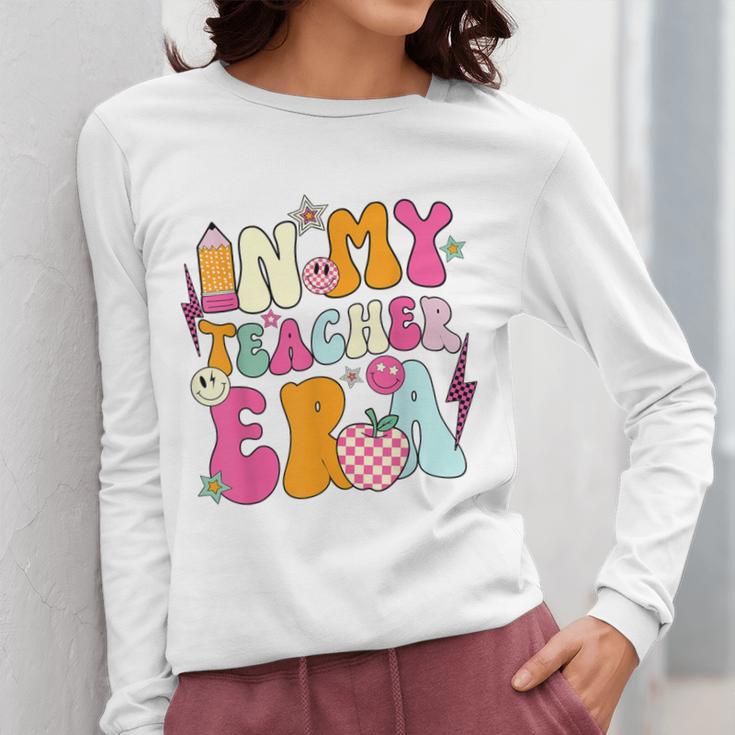 Retro Groovy In My Teaching Era Best Teacher Appreciation Women Long Sleeve T-Shirt, Groovy Teacher Gifts, funny design Retro Groovy In My Teaching Era Best Teacher Appreciation Women Long Sleeve T-Shirt, Groovy Teacher Gifts, funny design