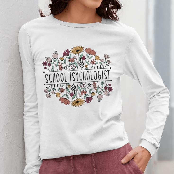 School Psychologist Psychology Teacher Appreciation Women Long Sleeve T-Shirt, funny design School Psychologist Psychology Teacher Appreciation Women Long Sleeve T-Shirt, funny design