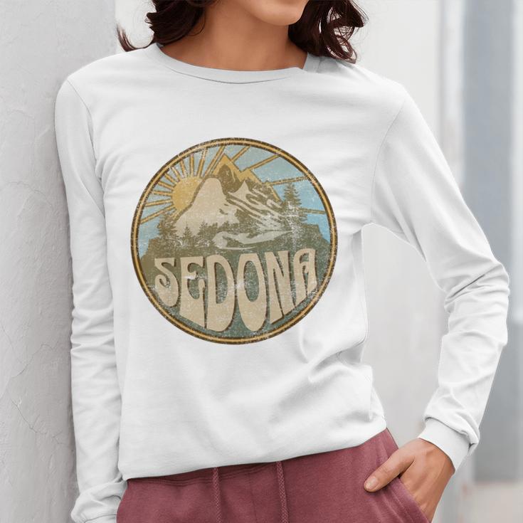 Sedona Arizona Nature Mountains Hiking Outdoors Women Long Sleeve T-Shirt, funny design