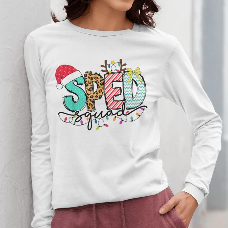 SPED Squad Special Education Teacher Autism Christmas Women Women Long Sleeve T-Shirt, funny design SPED Squad Special Education Teacher Autism Christmas Women Women Long Sleeve T-Shirt, funny design