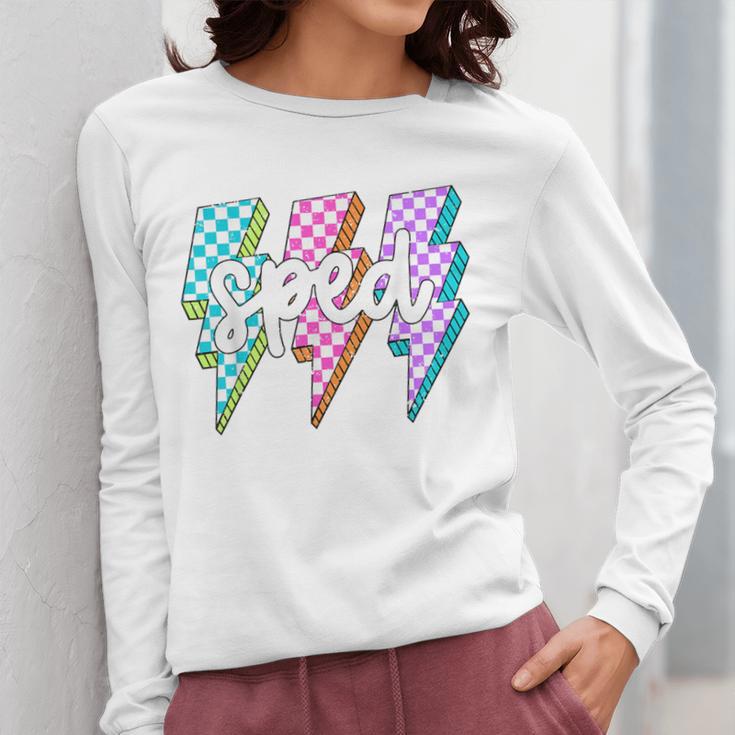 SPED Teacher Squad Lightning Bolt Special Education Women Long Sleeve T-Shirt, funny design SPED Teacher Squad Lightning Bolt Special Education Women Long Sleeve T-Shirt, funny design