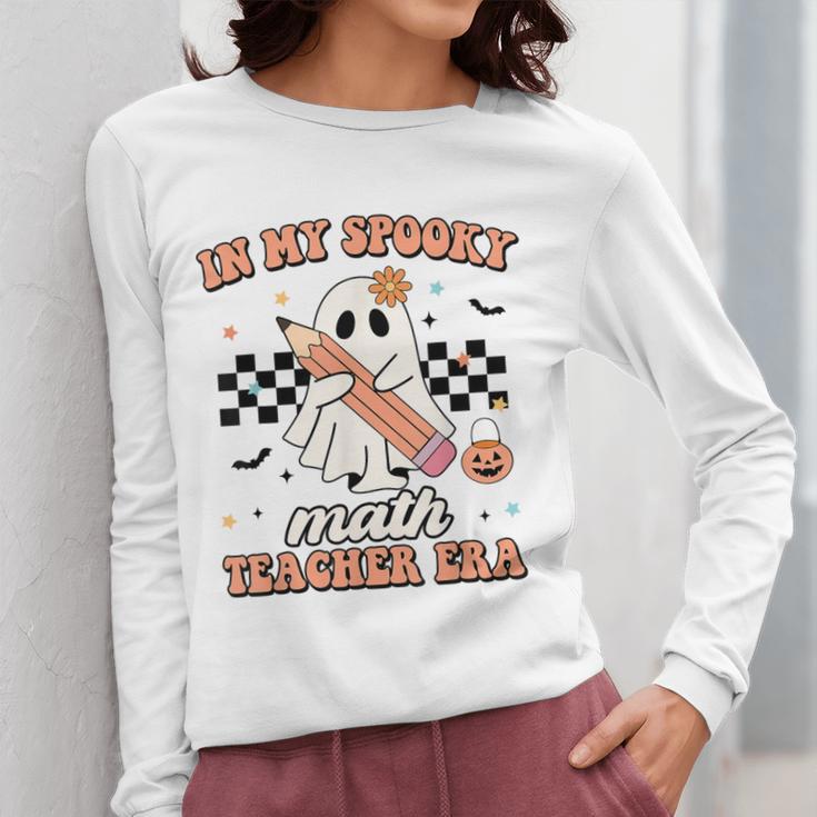 In My Spooky Math Teacher Era Groovy Retro Halloween Costume For Men Women Women Long Sleeve T-Shirt, Groovy Teacher Gifts, funny design In My Spooky Math Teacher Era Groovy Retro Halloween Costume For Men Women Women Long Sleeve T-Shirt, Groovy Teacher Gifts, funny design