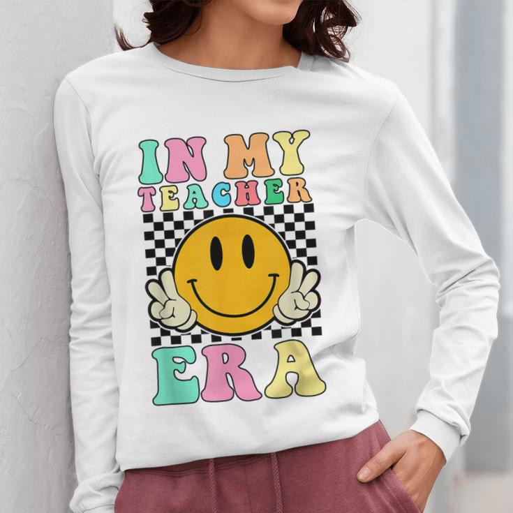 In My Teacher Era Retro Back To School Teacher Student Women Long Sleeve T-Shirt, funny design