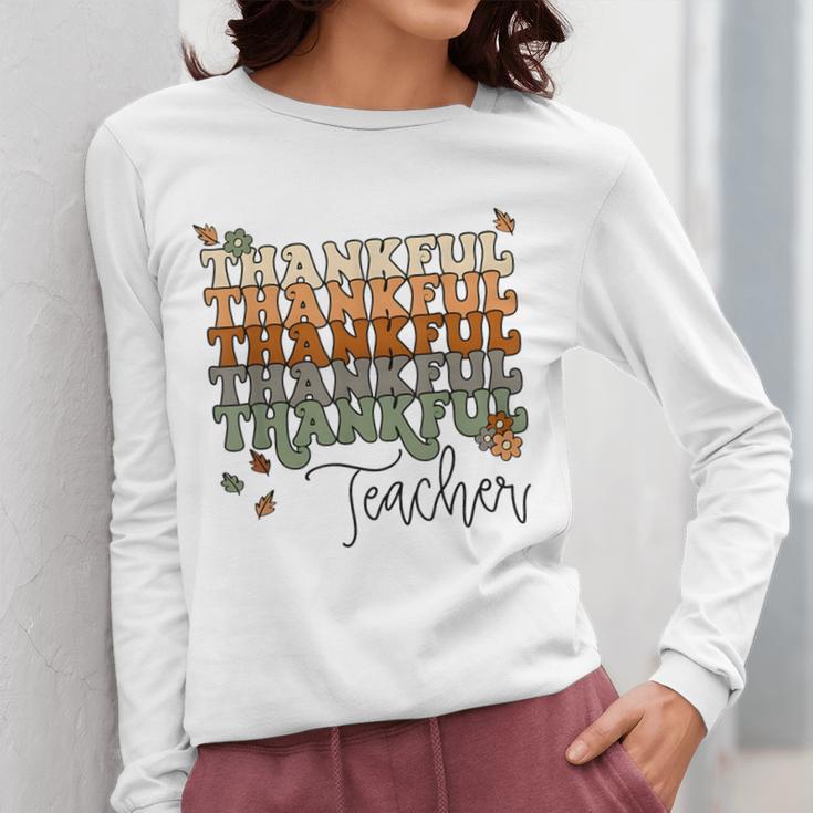Thankful Teacher Thanksgiving Fall Pumpkin Turkey Women Long Sleeve T-Shirt, funny design Thankful Teacher Thanksgiving Fall Pumpkin Turkey Women Long Sleeve T-Shirt, funny design