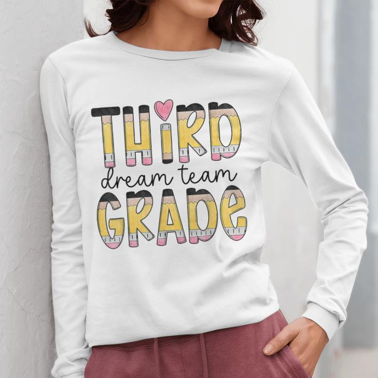 Third Grade Dream Team Back To School 3rd Grade Teacher Women Long Sleeve T-Shirt, funny design Third Grade Dream Team Back To School 3rd Grade Teacher Women Long Sleeve T-Shirt, funny design