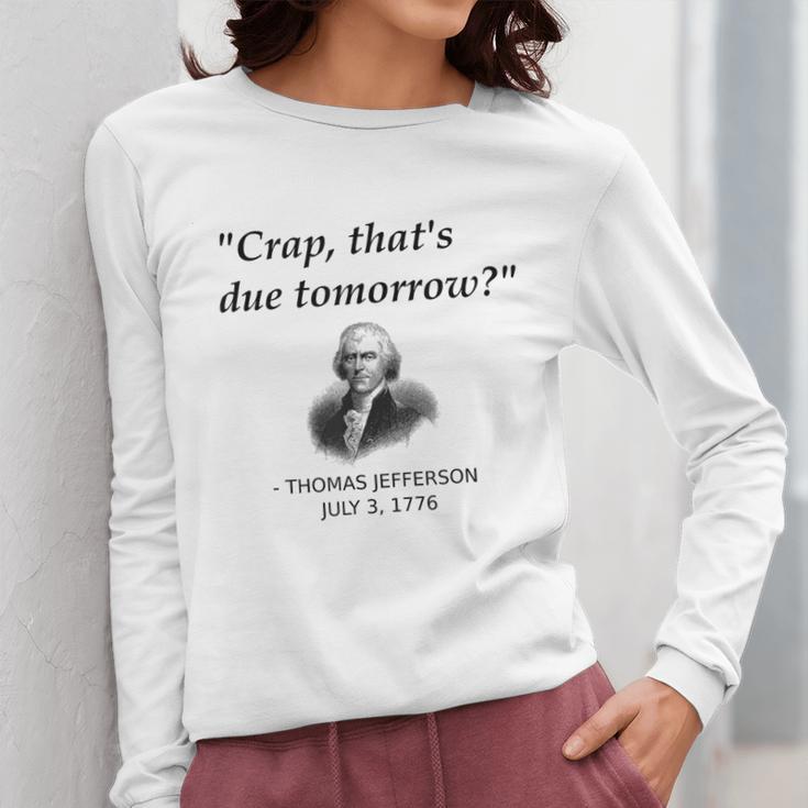 Thomas Jefferson USA History Teacher Student Women Long Sleeve T-Shirt, History Teacher Gifts, funny design Thomas Jefferson USA History Teacher Student Women Long Sleeve T-Shirt, History Teacher Gifts, funny design