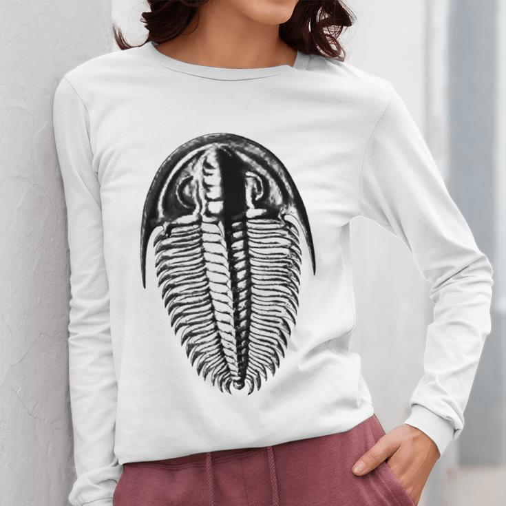 Trilobite Fossil Geology Teacher Student Geologist Women Long Sleeve T-Shirt, funny design Trilobite Fossil Geology Teacher Student Geologist Women Long Sleeve T-Shirt, funny design