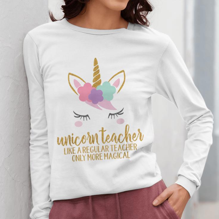 Unicorn Teacher Shirt For Women School Teacher Women Long Sleeve T-Shirt, funny design Unicorn Teacher Shirt For Women School Teacher Women Long Sleeve T-Shirt, funny design