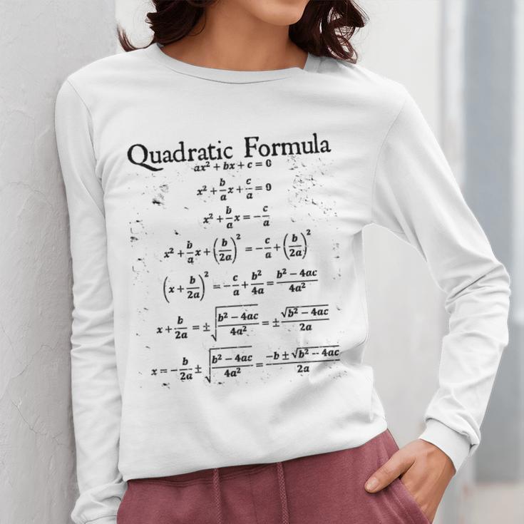 Vintage Nerdy Quadratic Formula Proof Algebra Math Teacher Women Long Sleeve T-Shirt, funny design Vintage Nerdy Quadratic Formula Proof Algebra Math Teacher Women Long Sleeve T-Shirt, funny design