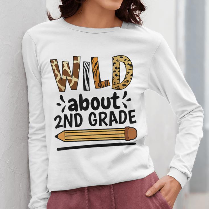 Wild About 2Nd Grade School Grade Teacher Women Long Sleeve T-Shirt, 2nd Grade Teacher Gifts, funny design Wild About 2Nd Grade School Grade Teacher Women Long Sleeve T-Shirt, 2nd Grade Teacher Gifts, funny design