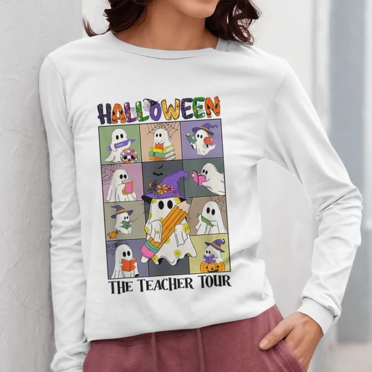 Women Halloween The Teacher Tour Ghosts Pencil Pumpkins Women Long Sleeve T-Shirt, funny design Women Halloween The Teacher Tour Ghosts Pencil Pumpkins Women Long Sleeve T-Shirt, funny design