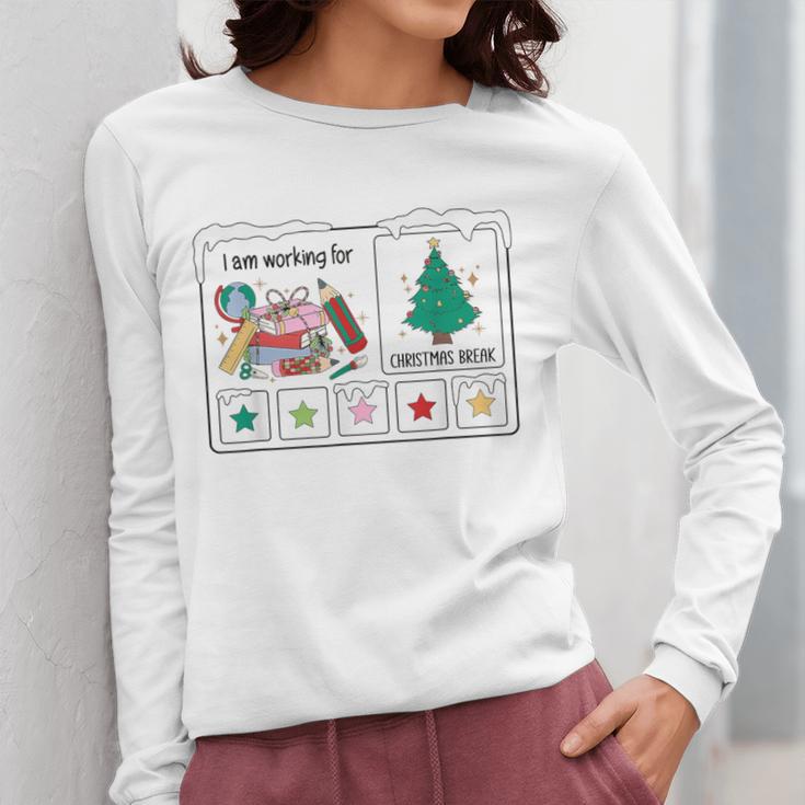 I Am Working For Christmas Break Special Education Teacher Women Long Sleeve T-Shirt, funny design I Am Working For Christmas Break Special Education Teacher Women Long Sleeve T-Shirt, funny design