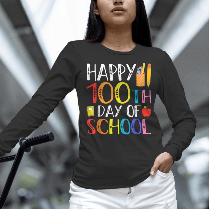 100 Days Of School Teacher And Student Women Long Sleeve T-Shirt, gift for family, gift for coworker