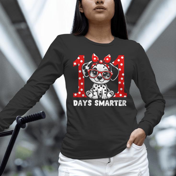 100 Days Smarter 101st Day School Dalmatian Dog Teacher Kids Women Long Sleeve T-Shirt, gift for family, gift for coworker 100 Days Smarter 101st Day School Dalmatian Dog Teacher Kids Women Long Sleeve T-Shirt, gift for family, gift for coworker