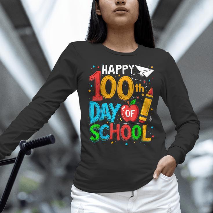 100th Day Of School Teachers Kids Happy 100 Days Women Long Sleeve T-Shirt, gift for family, gift for coworker 100th Day Of School Teachers Kids Happy 100 Days Women Long Sleeve T-Shirt, gift for family, gift for coworker