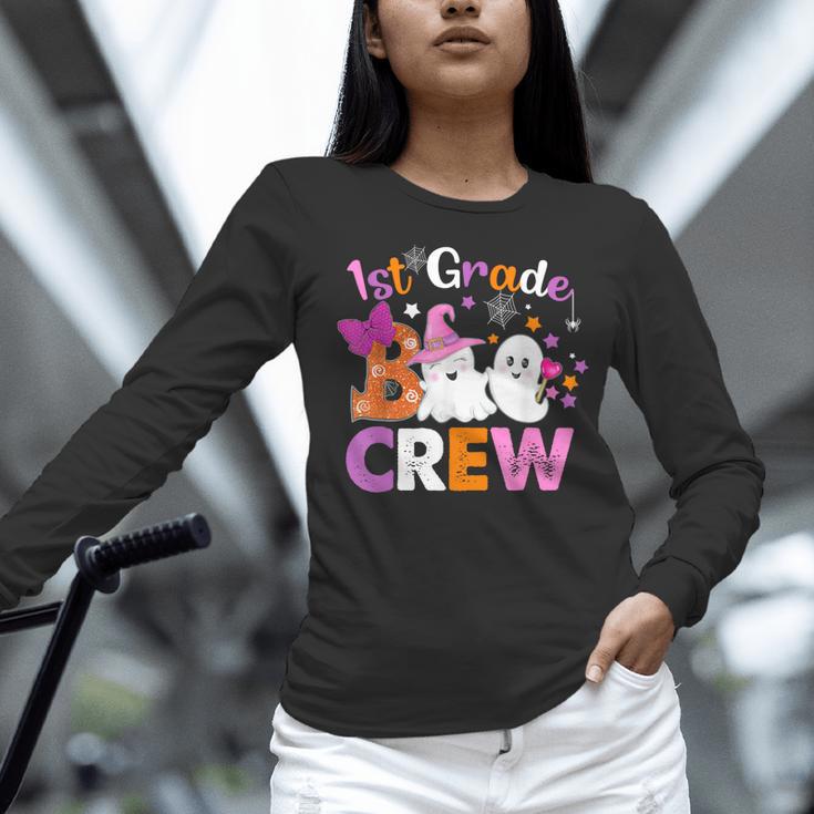 1st Grade Boo Crew First Grade Halloween Costume Teacher Kid Women Long Sleeve T-Shirt, First Grade Teacher Shirts, gift for family, gift for coworker