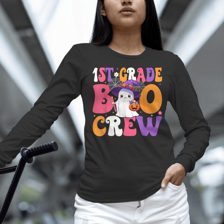 1st Grade Boo Crew Halloween First Grade Halloween Teacher Women Long Sleeve T-Shirt, First Grade Teacher Shirts, gift for family, gift for coworker 1st Grade Boo Crew Halloween First Grade Halloween Teacher Women Long Sleeve T-Shirt, First Grade Teacher Shirts, gift for family, gift for coworker