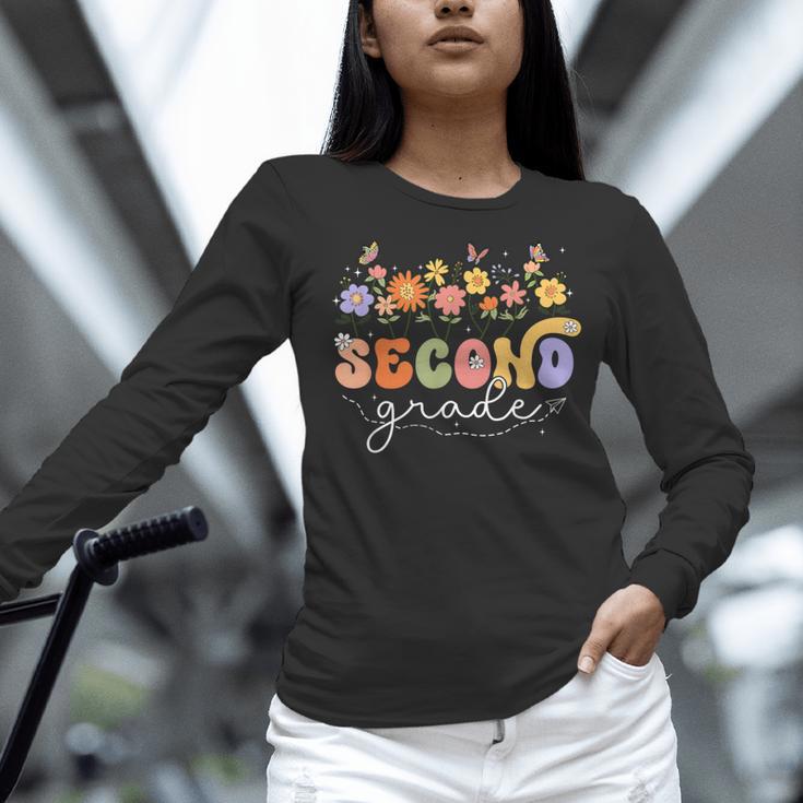 2nd Second Grade Teacher Wildflower Back To School Floral Women Long Sleeve T-Shirt, 2nd Grade Teacher Shirts, gift for family, gift for coworker 2nd Second Grade Teacher Wildflower Back To School Floral Women Long Sleeve T-Shirt, 2nd Grade Teacher Shirts, gift for family, gift for coworker