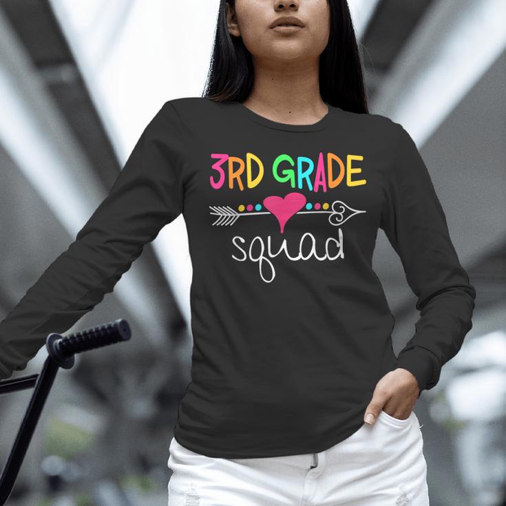 3rd Grade Squad Third Teacher Student Team Back To School Women Long Sleeve T-Shirt, gift for family, gift for coworker