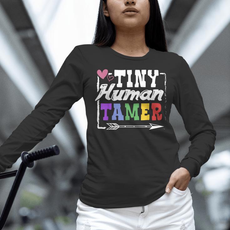 4 Teachers Or Parents Tiny Human Tamer Tee T-Shirt Women Long Sleeve T-Shirt, gift for family, gift for coworker 4 Teachers Or Parents Tiny Human Tamer Tee T-Shirt Women Long Sleeve T-Shirt, gift for family, gift for coworker