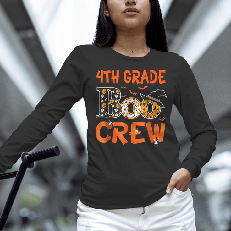 4th Grade Boo Crew Teacher Student Halloween Women Long Sleeve T-Shirt, 4th Grade Teacher Shirts, gift for family, gift for coworker