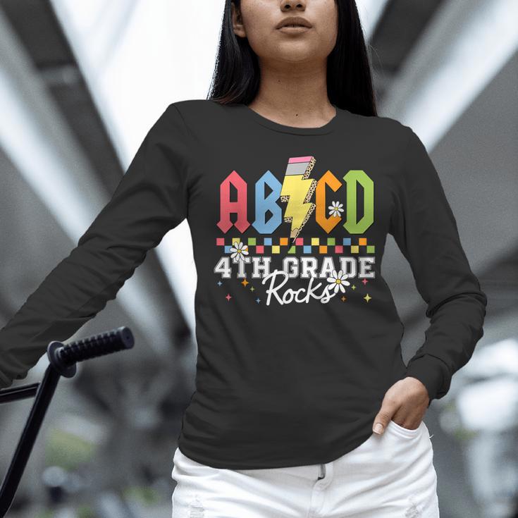 4th Grade Rocks ABCD Back To School Rock Teachers Women Long Sleeve T-Shirt, gift for family, gift for coworker 4th Grade Rocks ABCD Back To School Rock Teachers Women Long Sleeve T-Shirt, gift for family, gift for coworker