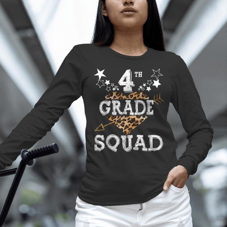 4th Grade Squad Star Team Leopard Teacher Crew Student Men Women Girls Kids Women Long Sleeve T-Shirt, 4th Grade Teacher Shirts, gift for family, gift for coworker 4th Grade Squad Star Team Leopard Teacher Crew Student Men Women Girls Kids Women Long Sleeve T-Shirt, 4th Grade Teacher Shirts, gift for family, gift for coworker