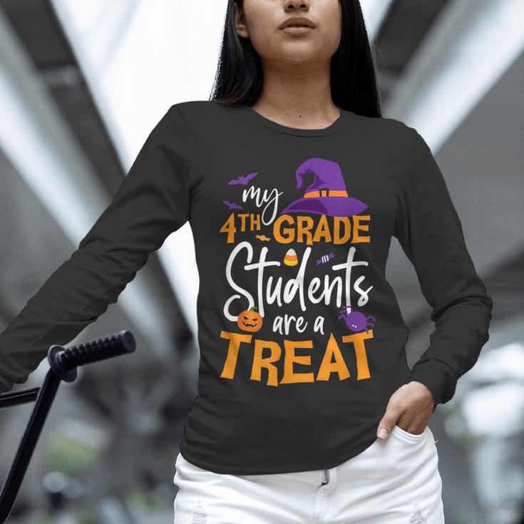 My 4th Grade Students Are a Treat Teacher Halloween Witch For Men Women Kids Women Long Sleeve T-Shirt, 4th Grade Teacher Shirts, gift for family, gift for coworker My 4th Grade Students Are a Treat Teacher Halloween Witch For Men Women Kids Women Long Sleeve T-Shirt, 4th Grade Teacher Shirts, gift for family, gift for coworker