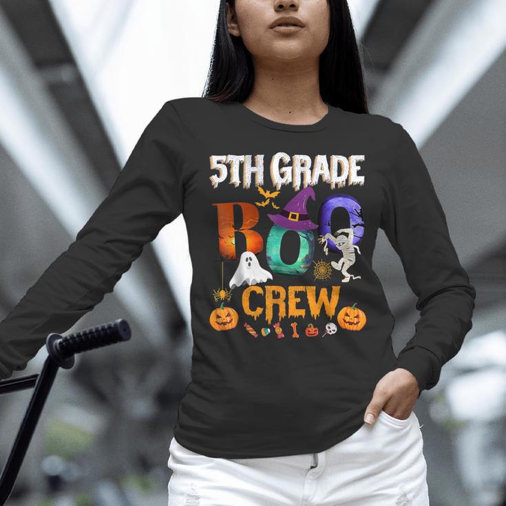 5th Grade Boo Crew Teacher Student Halloween Costume For Men Women Kids Women Long Sleeve T-Shirt, gift for family, gift for coworker