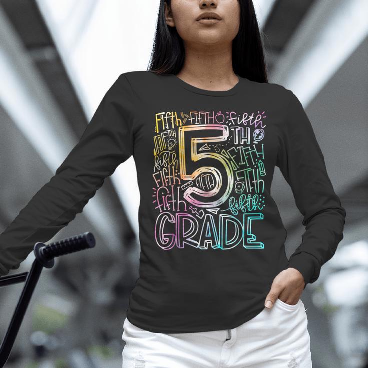 5th Grade Typography Team Fifth Grade Teacher Back To School Women Long Sleeve T-Shirt, gift for family, gift for coworker 5th Grade Typography Team Fifth Grade Teacher Back To School Women Long Sleeve T-Shirt, gift for family, gift for coworker