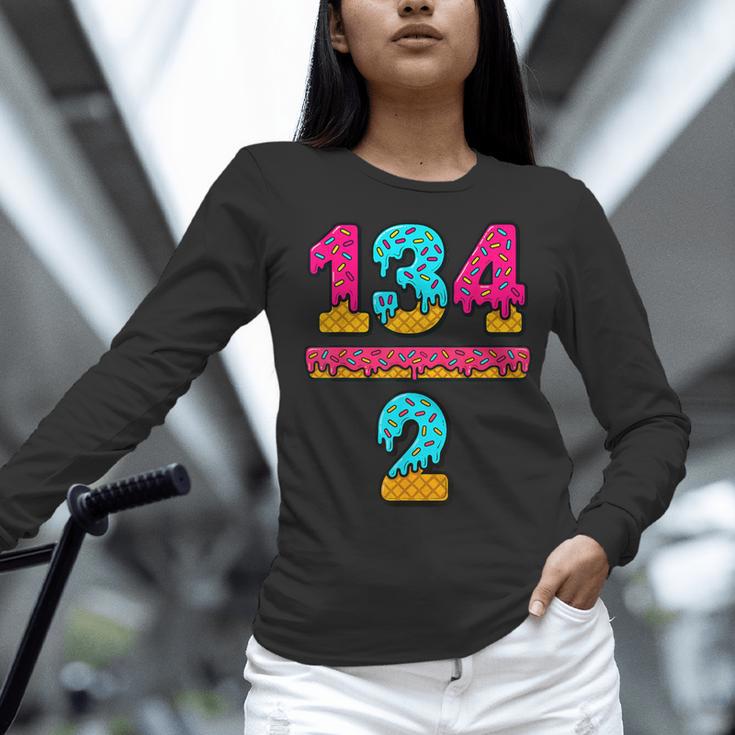 67 Ice Cream Drip Meme Division Math Teacher Gen Alpha Slang Women Long Sleeve T-Shirt, gift for family, gift for coworker