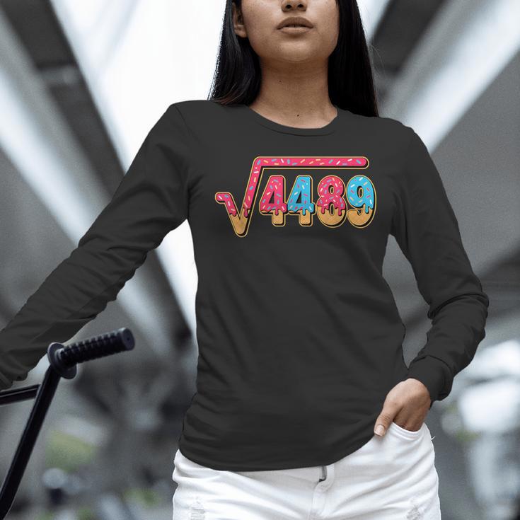 67 Ice Cream Drip Meme Math Teacher School Square Root 4489 Women Long Sleeve T-Shirt, gift for family, gift for coworker