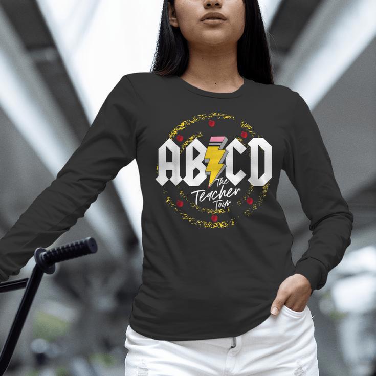 ABCD The Teacher Tour Last Day Of School Rockin' Teacher Women Long Sleeve T-Shirt, gift for family, gift for coworker ABCD The Teacher Tour Last Day Of School Rockin' Teacher Women Long Sleeve T-Shirt, gift for family, gift for coworker