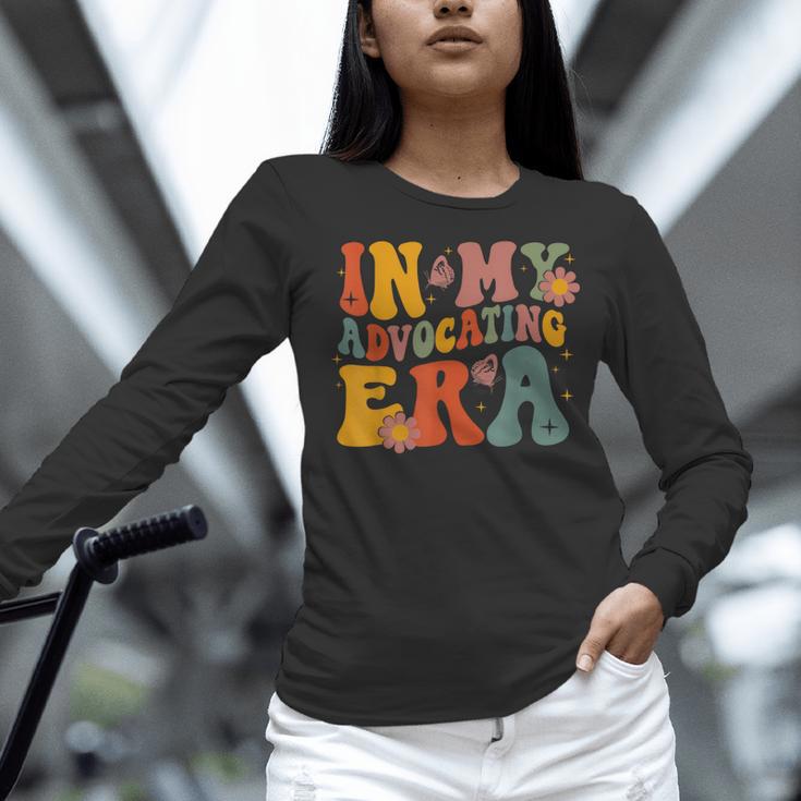 In My Advocating Era Advocate Autism Awareness Sped Teacher Men Women Kids Women Long Sleeve T-Shirt, gift for family, gift for coworker