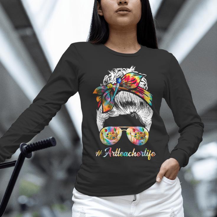 Art Teacher Life Messy Bun Back To School Art Teacher Women Long Sleeve T-Shirt, gift for family, gift for coworker Art Teacher Life Messy Bun Back To School Art Teacher Women Long Sleeve T-Shirt, gift for family, gift for coworker