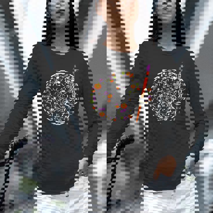 Art Teacher Pumpkin Scary Halloween Costume Men Women Women Long Sleeve T-Shirt, gift for family, gift for coworker