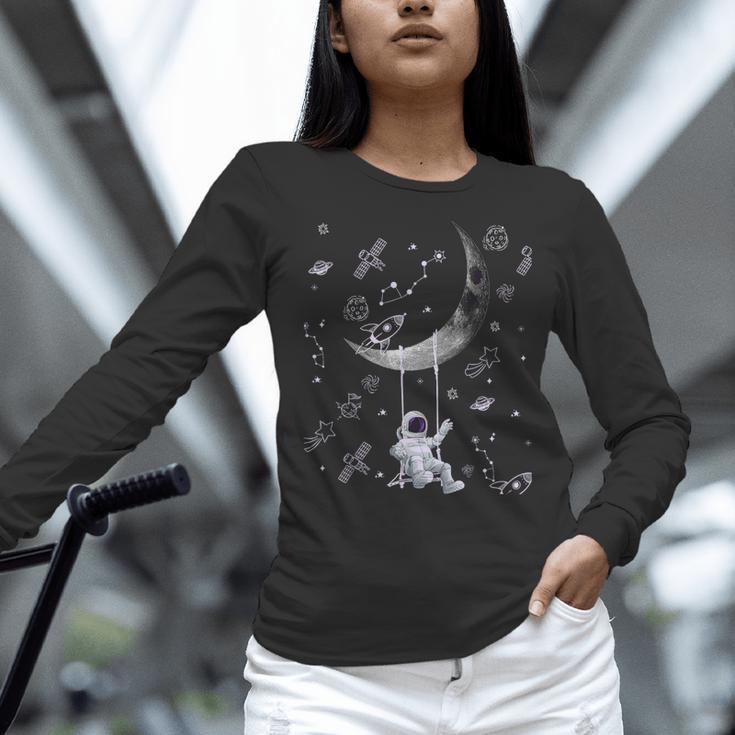 Astronaut Purple Moon Swing NASA Space Science Teacher Women Long Sleeve T-Shirt, Science Teacher Shirts, gift for family, gift for coworker Astronaut Purple Moon Swing NASA Space Science Teacher Women Long Sleeve T-Shirt, Science Teacher Shirts, gift for family, gift for coworker