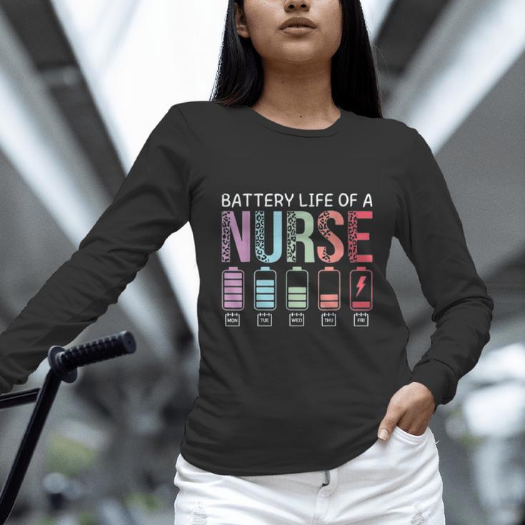 Battery Life Of A Nurse School Teacher Appreciation Women Long Sleeve T-Shirt, gift for family, gift for coworker