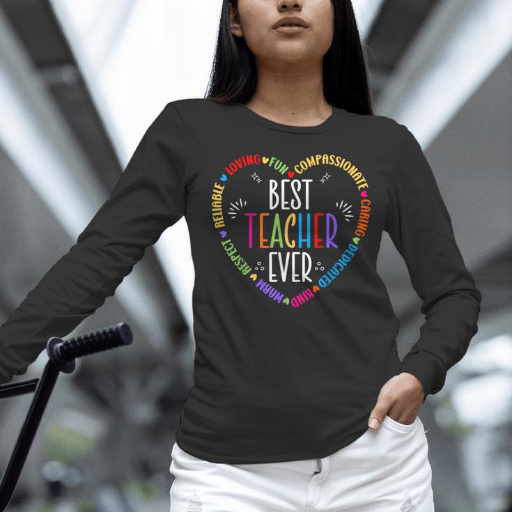 Best Teacher Ever Teacher Motivational Appreciation Women Long Sleeve T-Shirt, gift for family, gift for coworker Best Teacher Ever Teacher Motivational Appreciation Women Long Sleeve T-Shirt, gift for family, gift for coworker