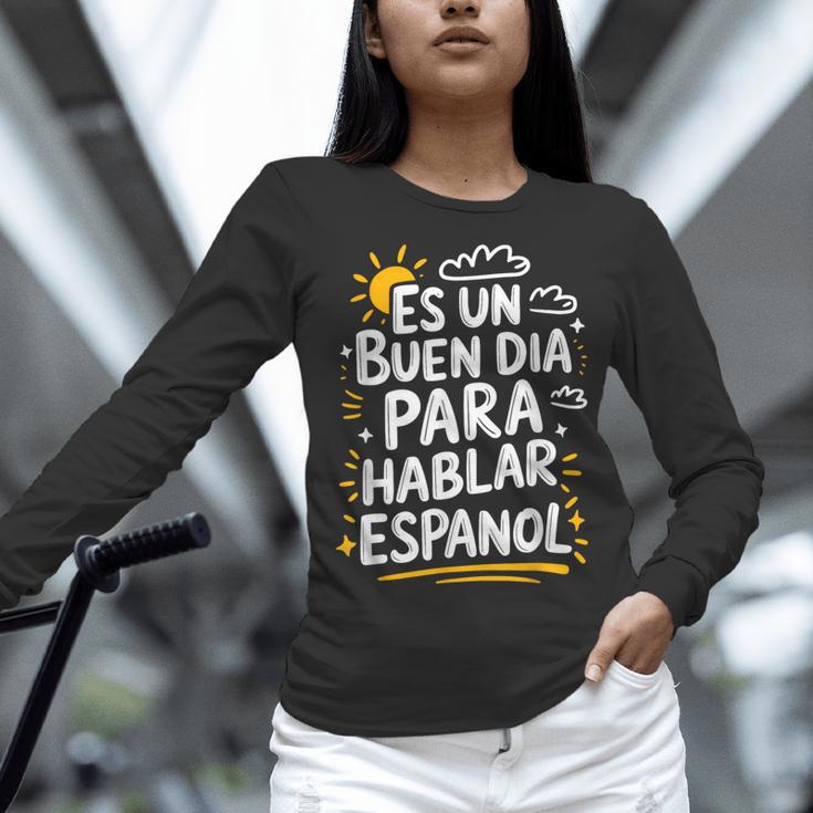Bilingual Teacher Maestra Spanish Teacher Women Long Sleeve T-Shirt, gift for family, gift for coworker Bilingual Teacher Maestra Spanish Teacher Women Long Sleeve T-Shirt, gift for family, gift for coworker