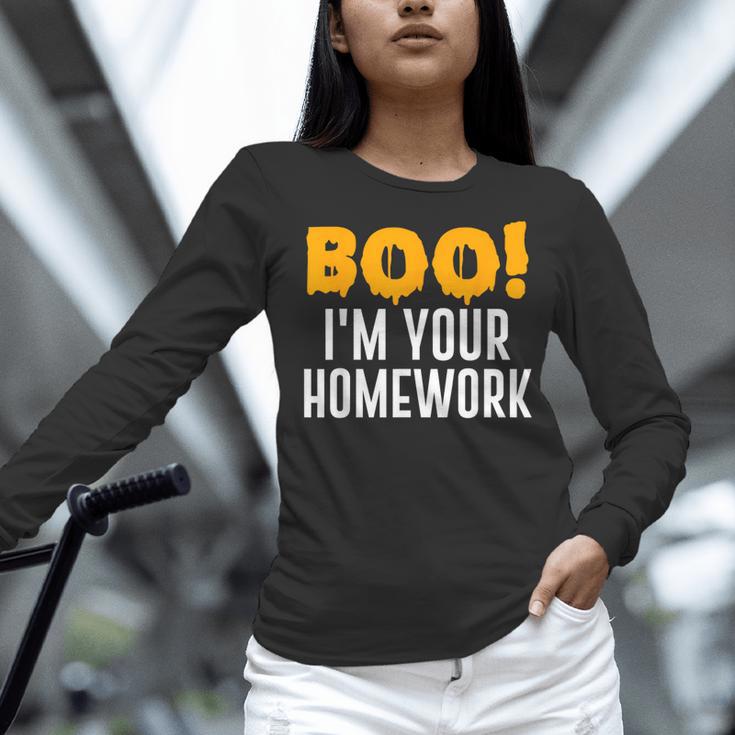 Boo I'm Your Homework Halloween Teacher Costume Women Long Sleeve T-Shirt, gift for family, gift for coworker Boo I'm Your Homework Halloween Teacher Costume Women Long Sleeve T-Shirt, gift for family, gift for coworker