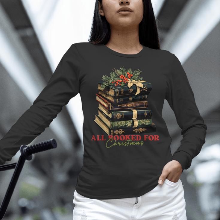 All Booked For Christmas Christmas Book Tree For Teacher For Men Women Kids Women Long Sleeve T-Shirt, gift for family, gift for coworker All Booked For Christmas Christmas Book Tree For Teacher For Men Women Kids Women Long Sleeve T-Shirt, gift for family, gift for coworker