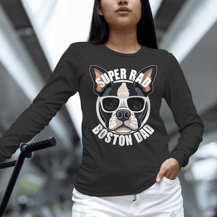 Boston Terrier Dad Father’s Day Dog Dad Men’s Women Long Sleeve T-Shirt, Boston Terrier Dad Shirts, gift for family, gift for coworker