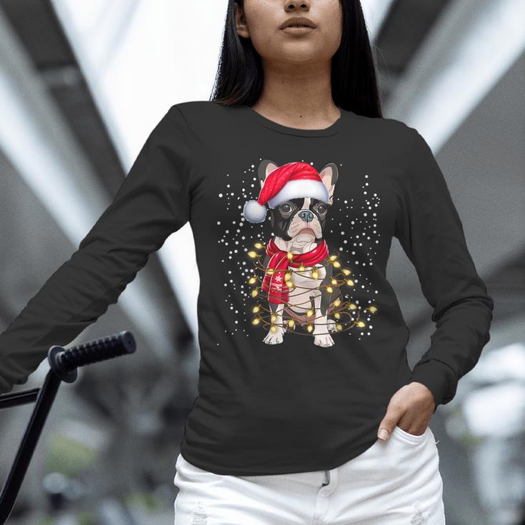 Boston Terrier Dog Ugly Christmas Dog Xmas For Men Women Kids Women Long Sleeve T-Shirt, Boston Terrier Christmas Shirts, gift for family, gift for coworker