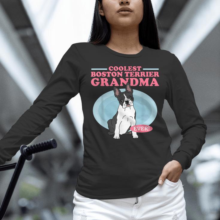 Boston Terrier Grandma Bostie Dog Owner Boston Terrier Men Women Women Long Sleeve T-Shirt, gift for family, gift for coworker