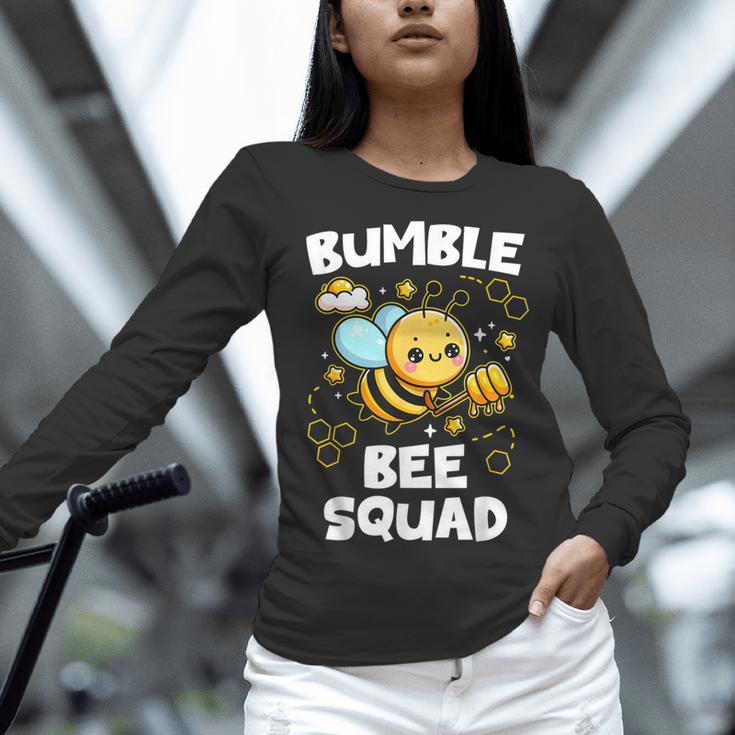 Bumble Bee Squad Honey Bumblebee Teacher Team Group Women Long Sleeve T-Shirt, gift for family, gift for coworker