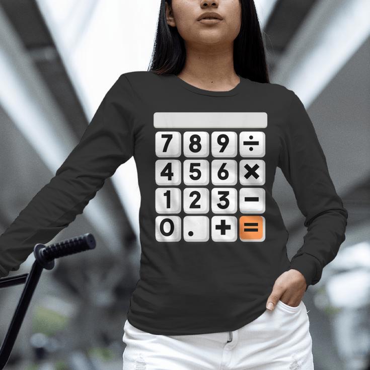 Calculator Easy Halloween Costume For Math Teacher Women Long Sleeve T-Shirt, gift for family, gift for coworker