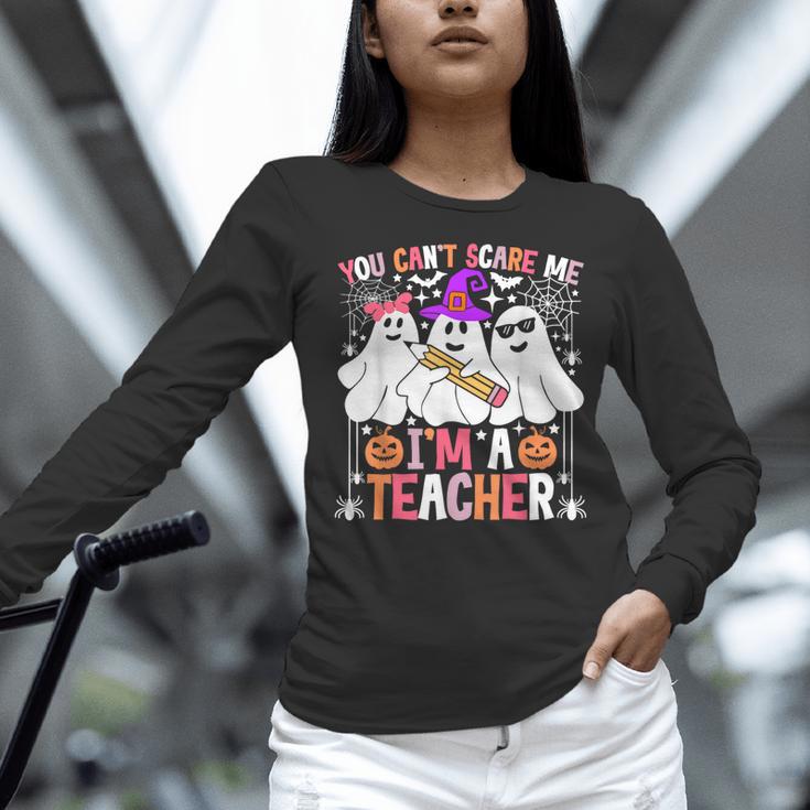 You Can't Scare Me I'm A Teacher Halloween Women Long Sleeve T-Shirt, gift for family, gift for coworker You Can't Scare Me I'm A Teacher Halloween Women Long Sleeve T-Shirt, gift for family, gift for coworker