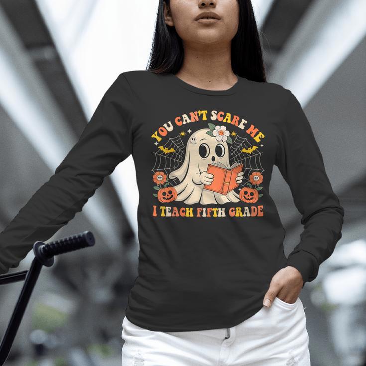You Can't Scare Me I Teach Fifth Grade Halloween Teacher Women Long Sleeve T-Shirt, gift for family, gift for coworker You Can't Scare Me I Teach Fifth Grade Halloween Teacher Women Long Sleeve T-Shirt, gift for family, gift for coworker